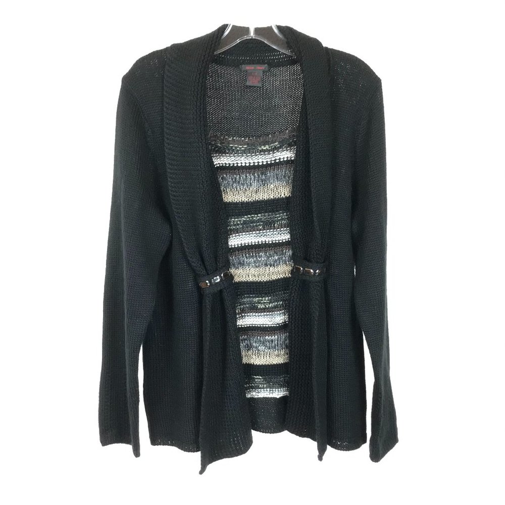 Large Alison Sheri Layered Look Pullover Sweater